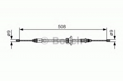 BOSCH 1987482042 -  Трос, стояночная тормозная система