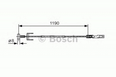BOSCH 1987482043 -  Трос, стояночная тормозная система