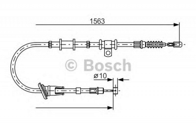 BOSCH 1987482064 -  Трос, стояночная тормозная система
