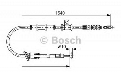 BOSCH 1987482065 -  Трос, стояночная тормозная система