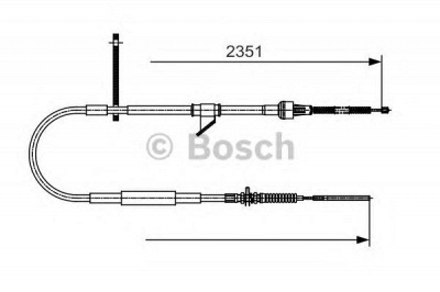 BOSCH 1987482067 -  Трос, стояночная тормозная система