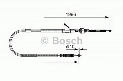 BOSCH 1987482068 -  Трос, стояночная тормозная система