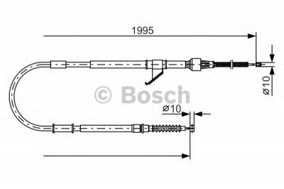 BOSCH 1987482069 -  Трос, стояночная тормозная система