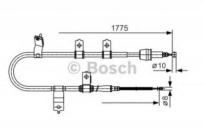 BOSCH 1987482077 -  Трос, стояночная тормозная система