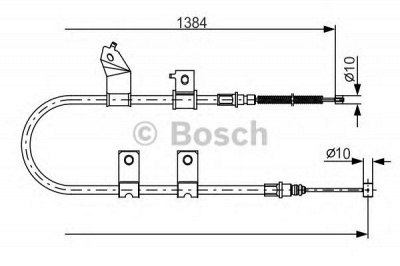 BOSCH 1987482082 -  Трос, стояночная тормозная система