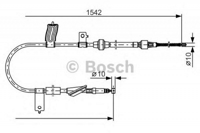 BOSCH 1987482084 -  Трос, стояночная тормозная система