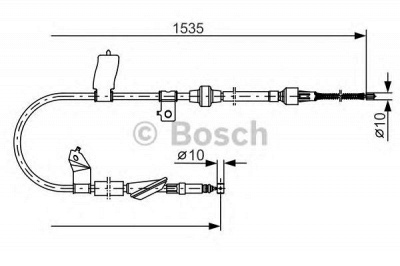 BOSCH 1987482085 -  Трос, стояночная тормозная система