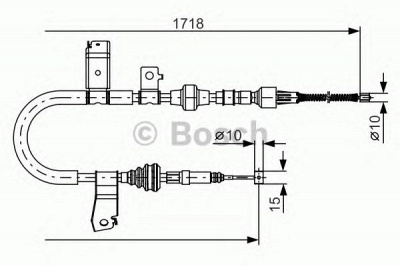 BOSCH 1987482086 -  Трос, стояночная тормозная система