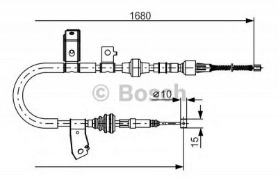 BOSCH 1987482087 -  Трос, стояночная тормозная система