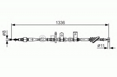 BOSCH 1987482091 -  Трос, стояночная тормозная система