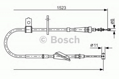 BOSCH 1987482092 -  Трос, стояночная тормозная система