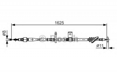 BOSCH 1987482094 -  Трос, стояночная тормозная система