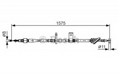 BOSCH 1987482095 -  Трос, стояночная тормозная система