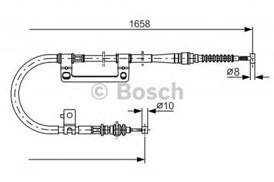 BOSCH 1987482100 -  Трос, стояночная тормозная система