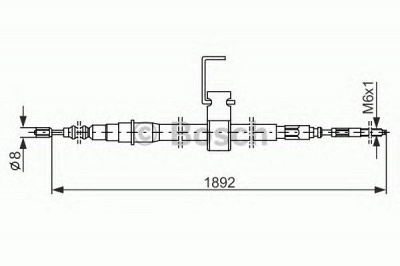 BOSCH 1987482106 -  Трос, стояночная тормозная система
