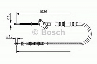 BOSCH 1987482111 -  Трос, стояночная тормозная система
