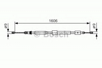 BOSCH 1987482113 -  Трос, стояночная тормозная система
