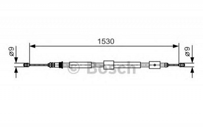 BOSCH 1987482114 -  Трос, стояночная тормозная система