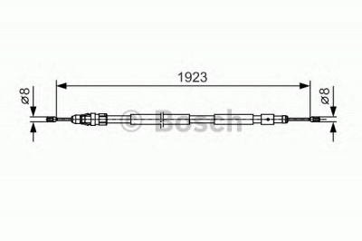 BOSCH 1987482117 -  Трос, стояночная тормозная система