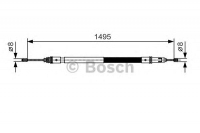 BOSCH 1987482118 -  Трос, стояночная тормозная система