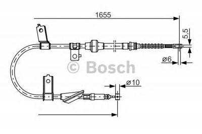 BOSCH 1987482119 -  Трос, стояночная тормозная система