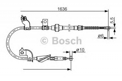 BOSCH 1987482120 -  Трос, стояночная тормозная система