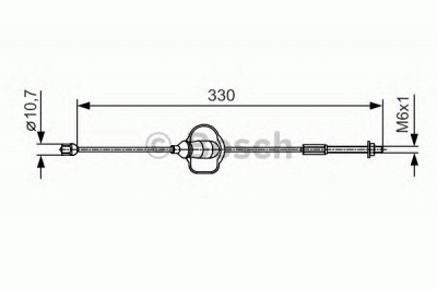 BOSCH 1987482121 -  Трос, стояночная тормозная система