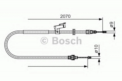 BOSCH 1987482133 -  Трос, стояночная тормозная система