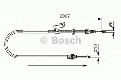 BOSCH 1987482134 -  Трос, стояночная тормозная система