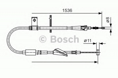 BOSCH 1987482137 -  Трос, стояночная тормозная система