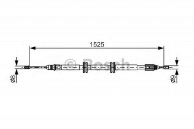 BOSCH 1987482142 -  Трос, стояночная тормозная система