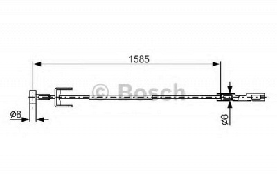 BOSCH 1987482145 -  Трос, стояночная тормозная система