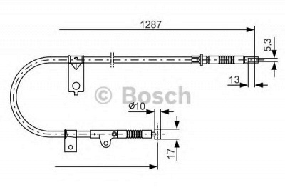 BOSCH 1987482150 -  Трос, стояночная тормозная система