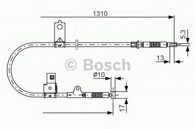 BOSCH 1987482151 -  Трос, стояночная тормозная система