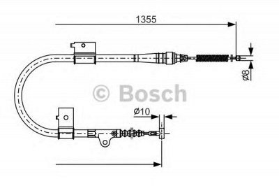 BOSCH 1987482152 -  Трос, стояночная тормозная система