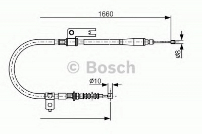 BOSCH 1987482153 -  Трос, стояночная тормозная система