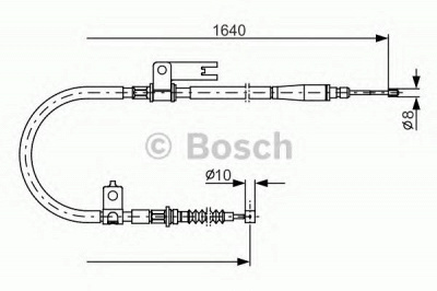 BOSCH 1987482154 -  Трос, стояночная тормозная система