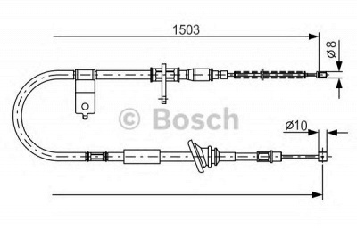 BOSCH 1987482164 -  Трос, стояночная тормозная система