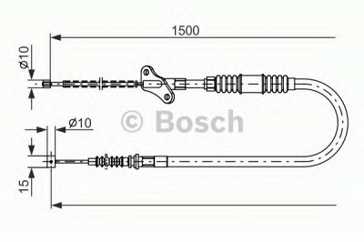 BOSCH 1987482171 -  Трос, стояночная тормозная система