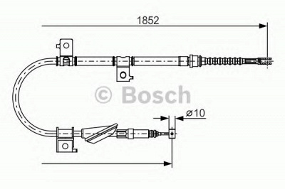 BOSCH 1987482175 -  Трос, стояночная тормозная система