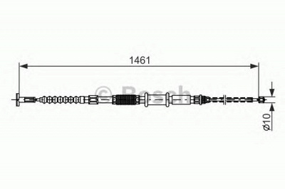 BOSCH 1987482177 -  Трос, стояночная тормозная система