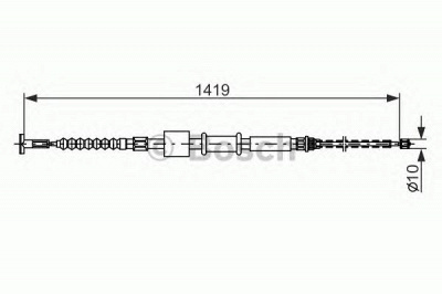 BOSCH 1987482178 -  Трос, стояночная тормозная система