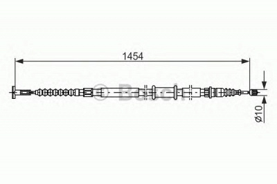 BOSCH 1987482179 -  Трос, стояночная тормозная система