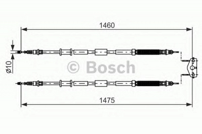 BOSCH 1987482198 -  Трос, стояночная тормозная система