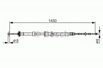 BOSCH 1987482199 -  Трос, стояночная тормозная система