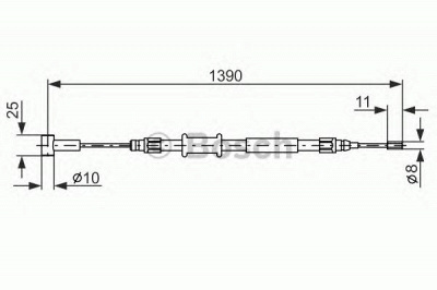 BOSCH 1987482213 -  Трос, стояночная тормозная система