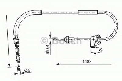 BOSCH 1987482228 -  Трос, стояночная тормозная система