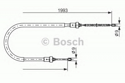 BOSCH 1987482233 -  Трос, стояночная тормозная система