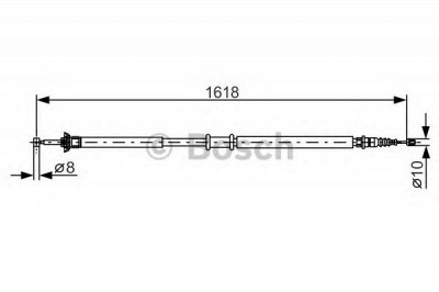 BOSCH 1987482238 -  Трос, стояночная тормозная система