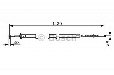 BOSCH 1987482240 -  Трос, стояночная тормозная система